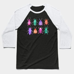 Watercolor Beetles Baseball T-Shirt